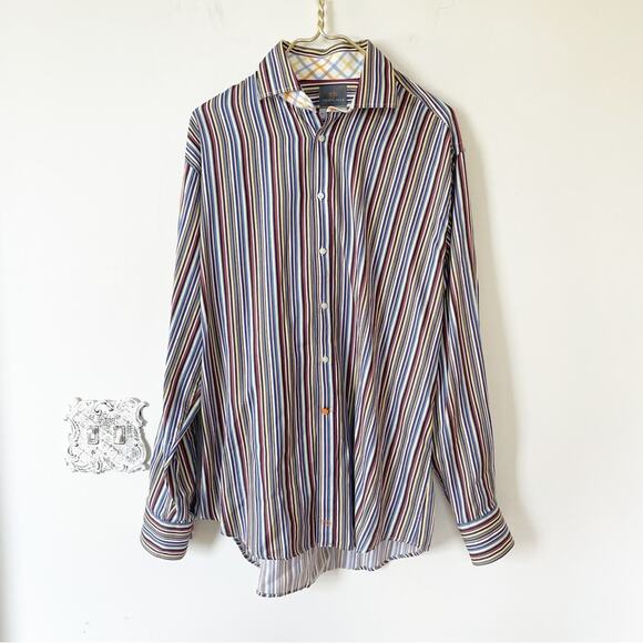 Thomas Dean Other - Thomas Dean Multicolored Striped Button Down Shirt XL